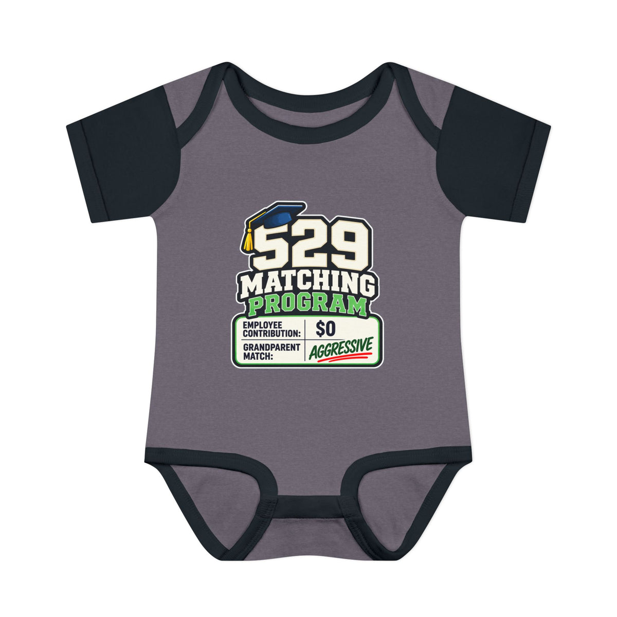 529 Matching Program: Grandparents Baby Bodysuit | Funny Finance Kids Clothing