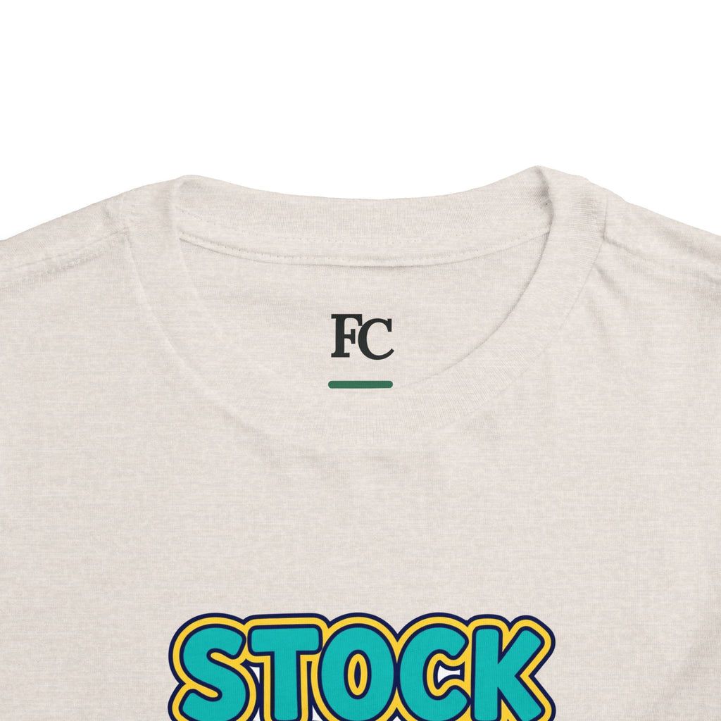 STOCK SPLIT. Girls' Toddler Tee | Funny Finance Kids Clothing