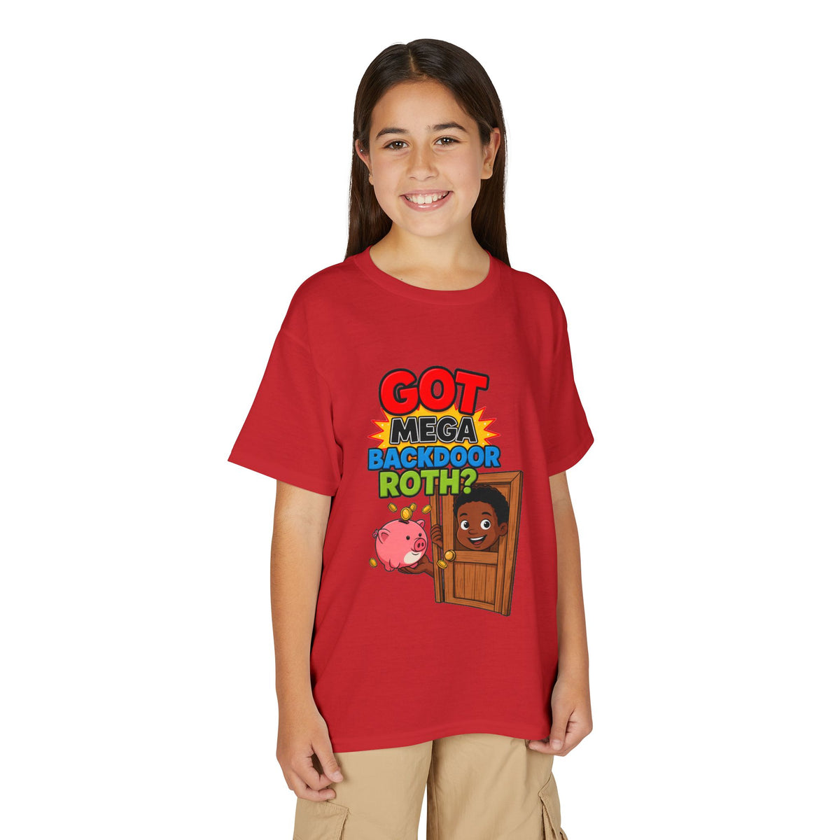 GOT MEGA BACKDOOR ROTH? Boys' Youth Tee | Funny Finance Kids Clothing
