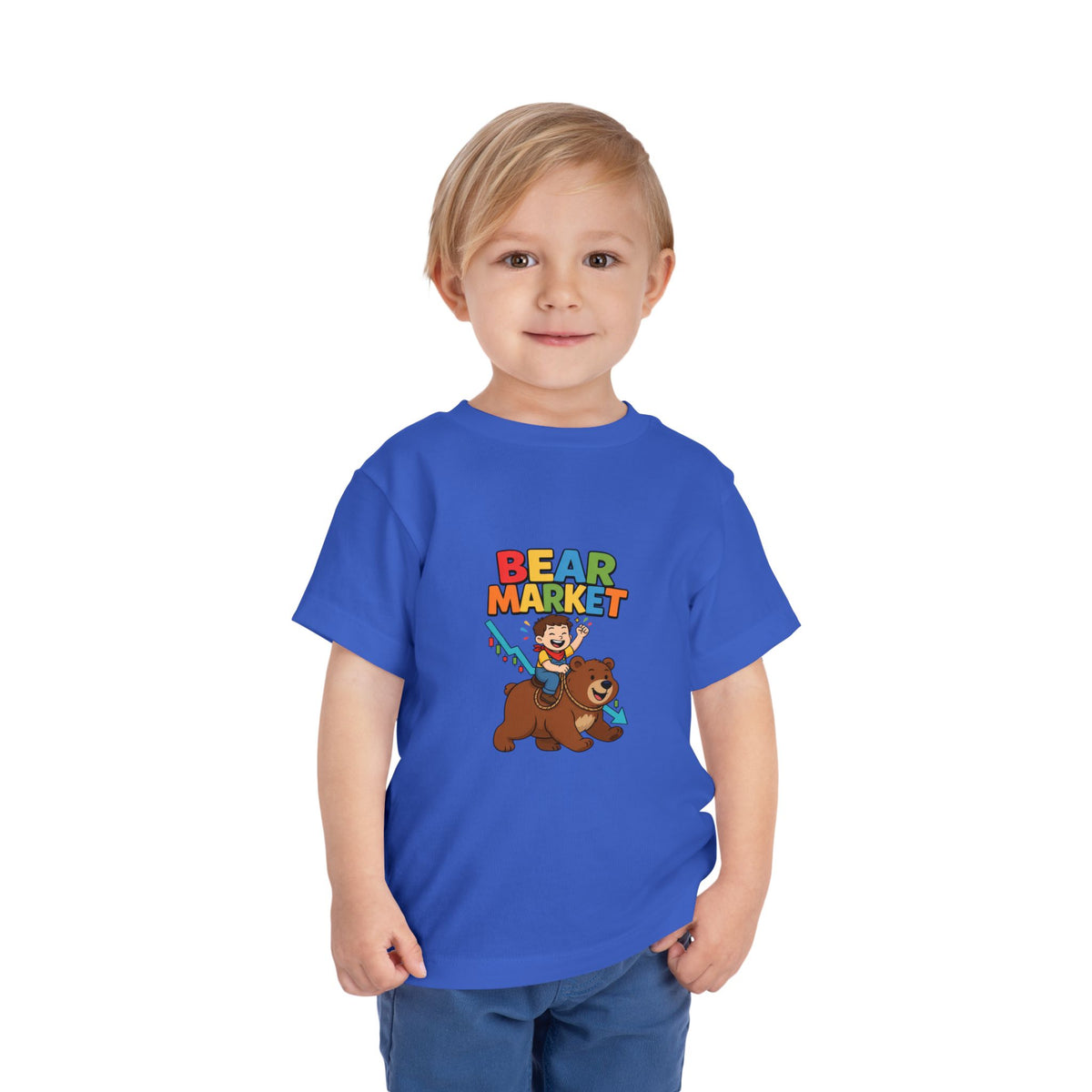 BEAR MARKET. Boys' Toddler Tee | Funny Finance Kids Clothing