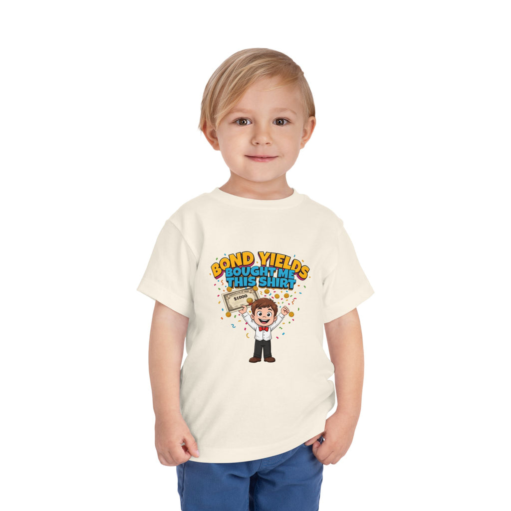 BOND YIELDS BOUGHT ME THIS SHIRT. Boys' Toddler Tee | Funny Finance Kids Clothing