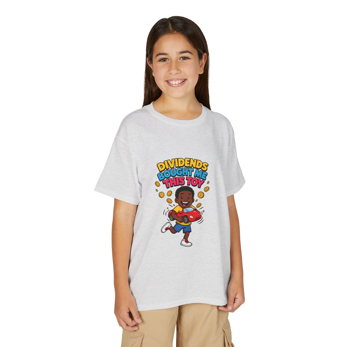 DIVIDENDS BOUGHT ME THIS TOY. Boys' Youth Tee | Funny Finance Kids Clothing