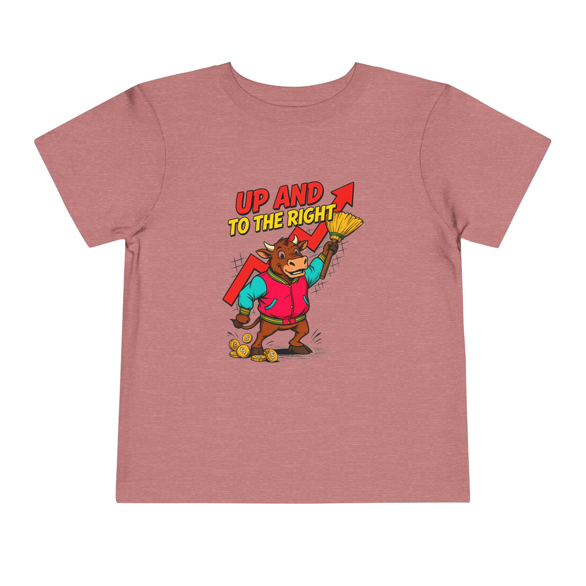 UP AND TO THE RIGHT. Toddler Tee | Funny Finance Kids Clothing
