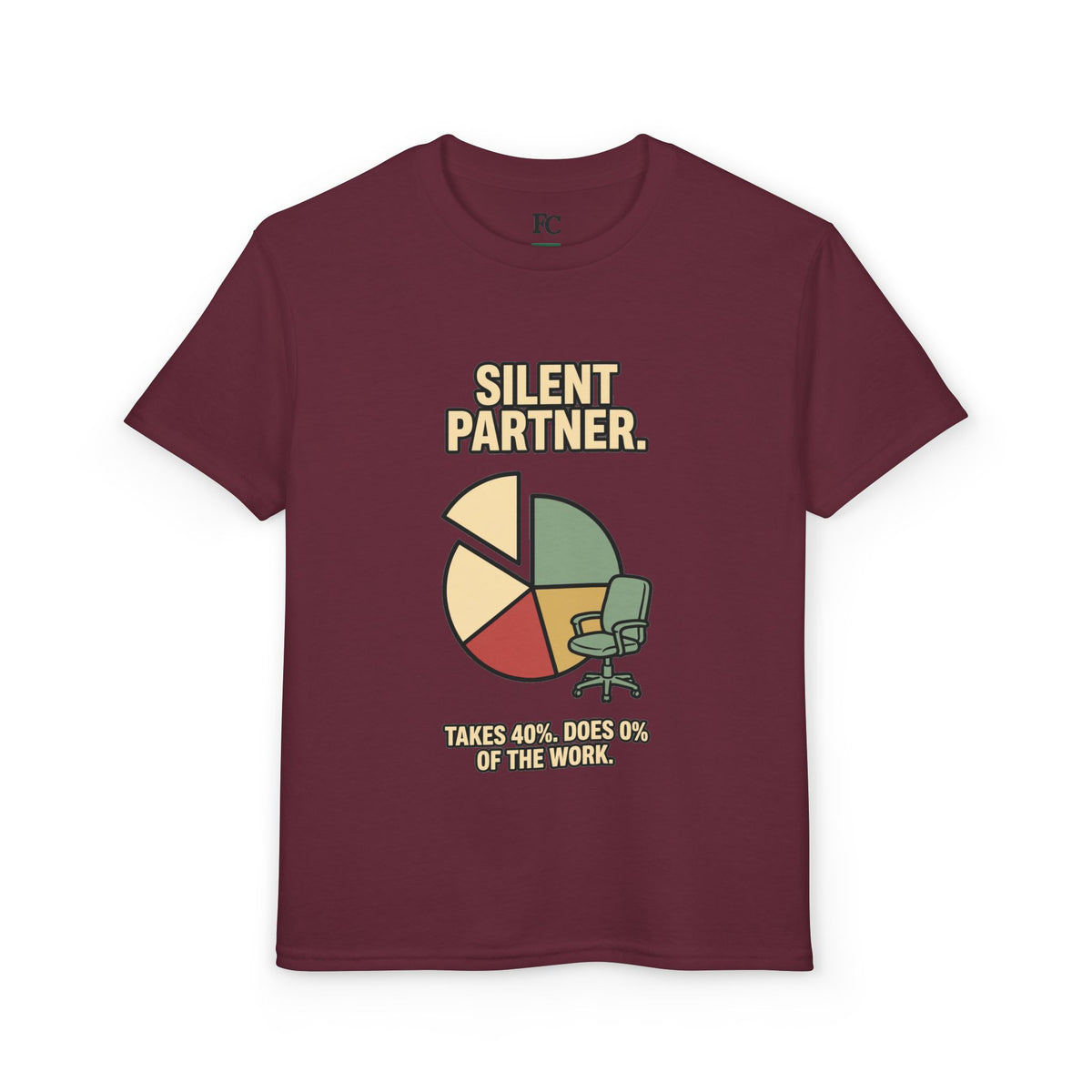 SILENT PARTNER. Youth Tee | Funny Finance Kids Shirt