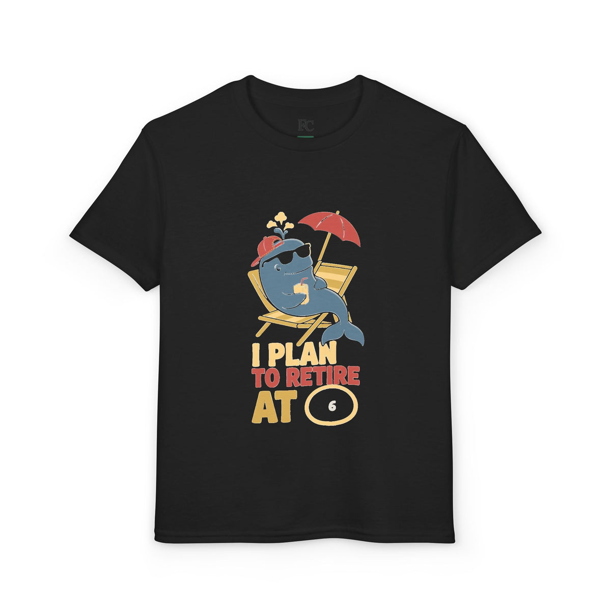 I PLAN TO RETIRE AT [AGE]. Youth Tee | Personalized Funny Finance Kids Shirt