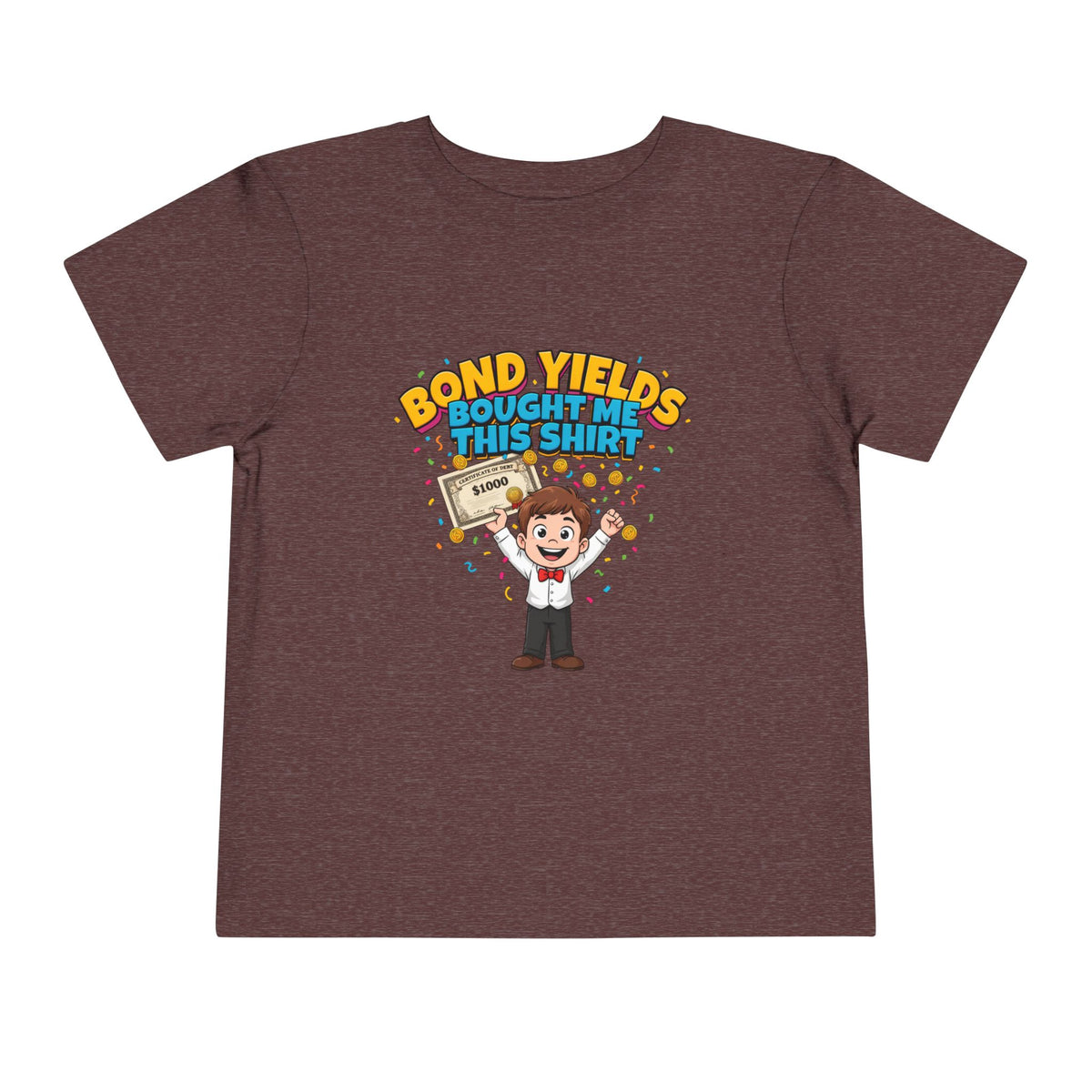 BOND YIELDS BOUGHT ME THIS SHIRT. Boys' Toddler Tee | Funny Finance Kids Clothing