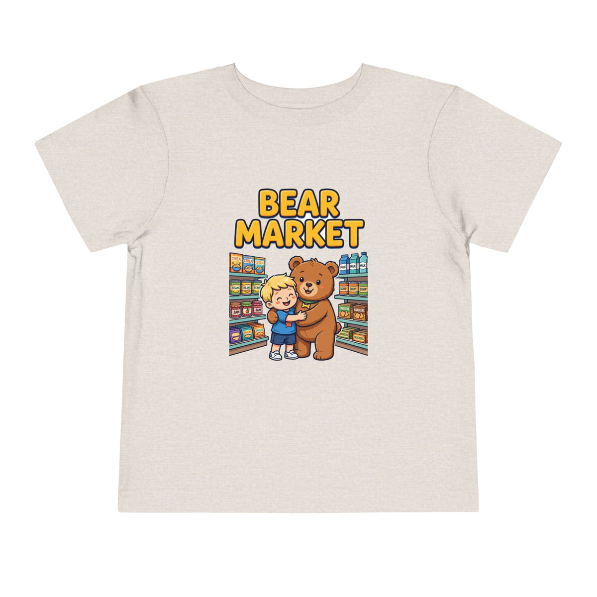 BEAR MARKET. Boys' Toddler Tee | Funny Finance Kids Clothing