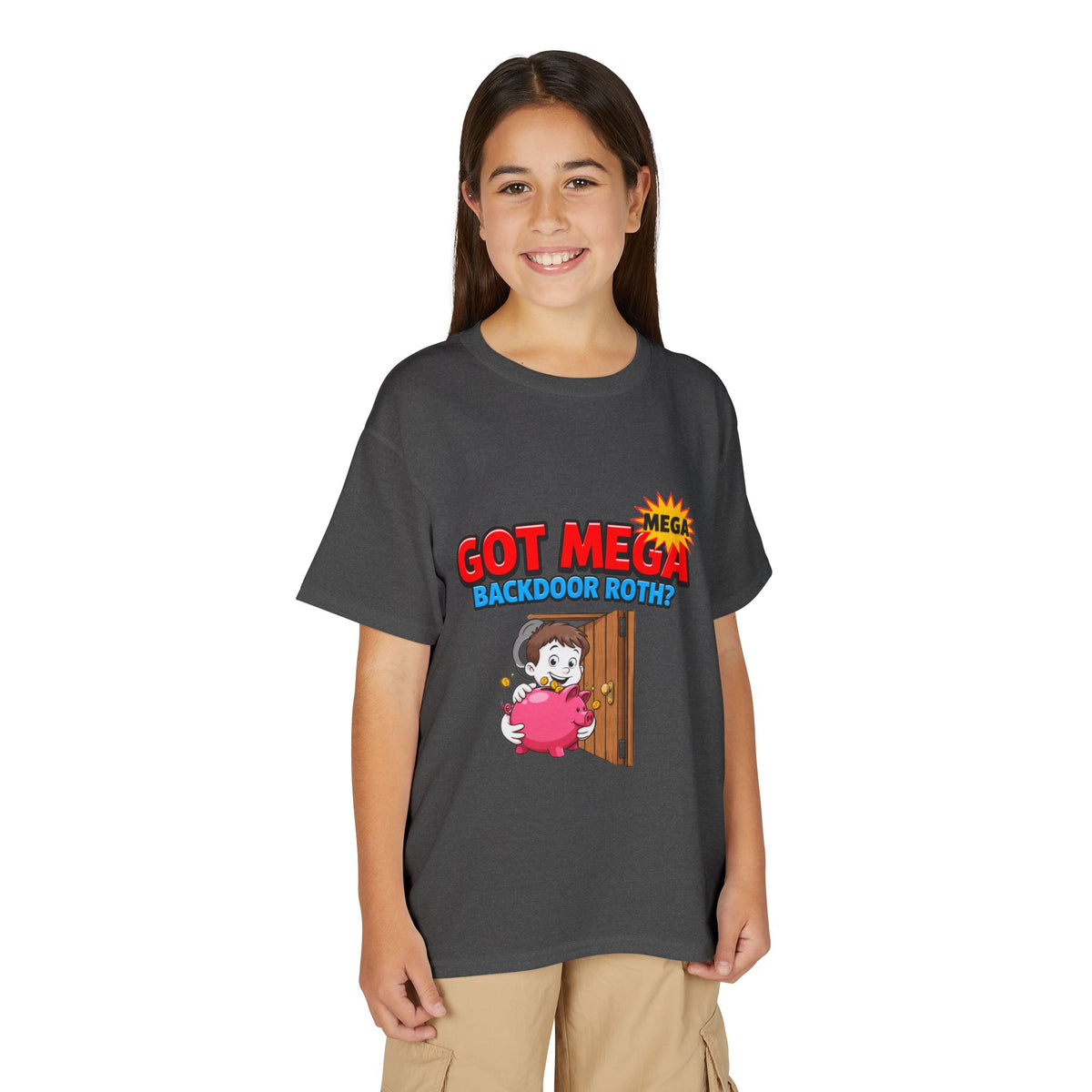 GOT MEGA BACKDOOR ROTH? Boys' Youth Tee | Funny Finance Kids Clothing