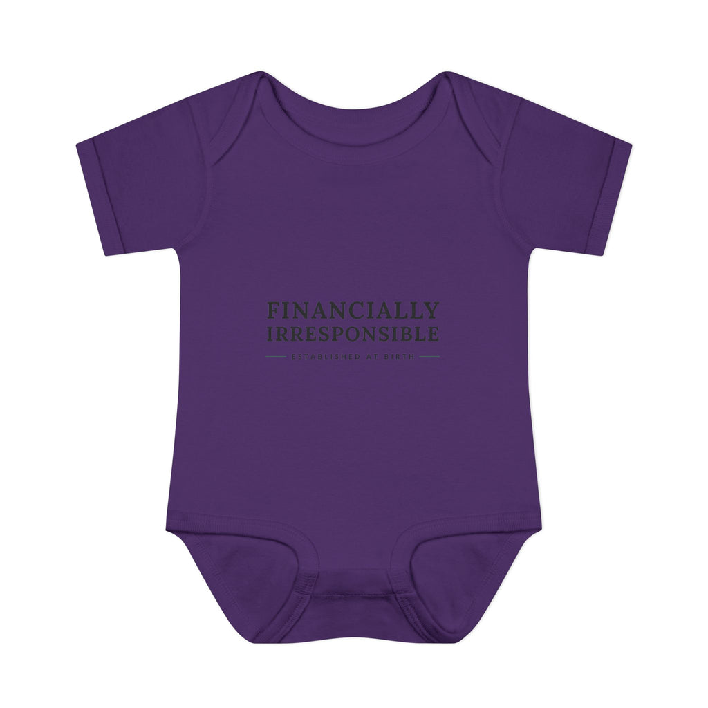 Financially Irresponsible Baby Bodysuit | Funny New Parent Gift