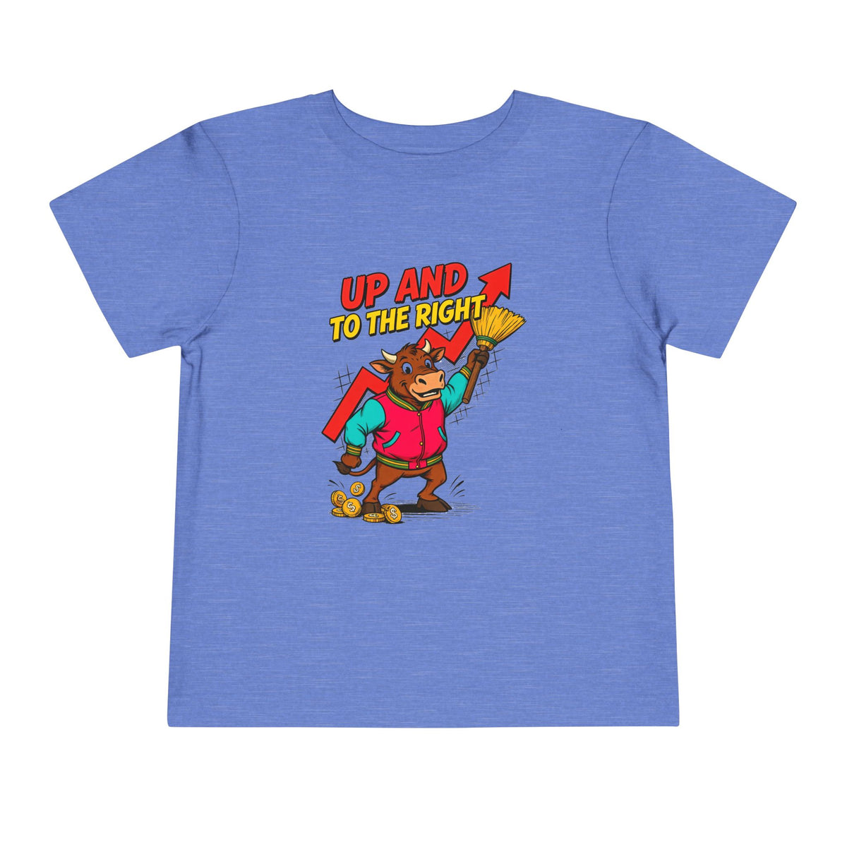 UP AND TO THE RIGHT. Toddler Tee | Funny Finance Kids Clothing