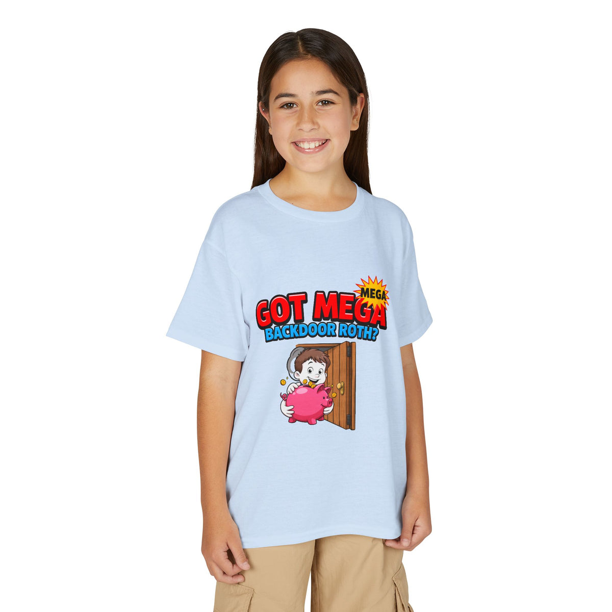 GOT MEGA BACKDOOR ROTH? Boys' Youth Tee | Funny Finance Kids Clothing