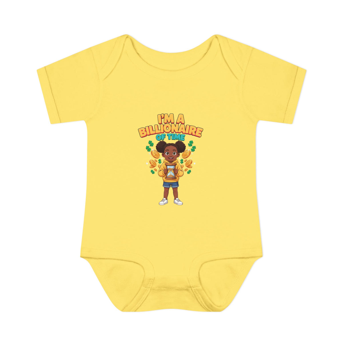 I'M A BILLIONAIRE OF TIME. Boys' Baby Bodysuit | Funny Finance Kids Clothing