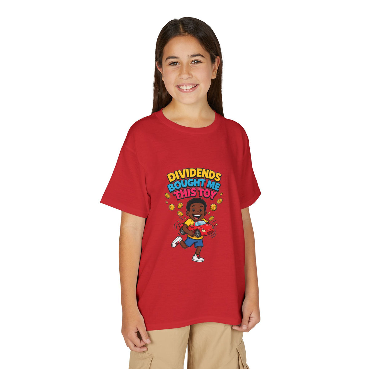 DIVIDENDS BOUGHT ME THIS TOY. Boys' Youth Tee | Funny Finance Kids Clothing