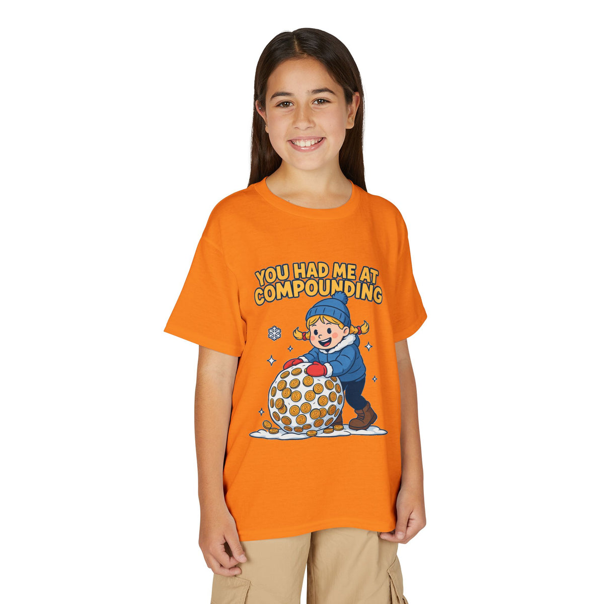 YOU HAD ME AT COMPOUNDING. Girls' Youth Tee | Funny Finance Kids Clothing