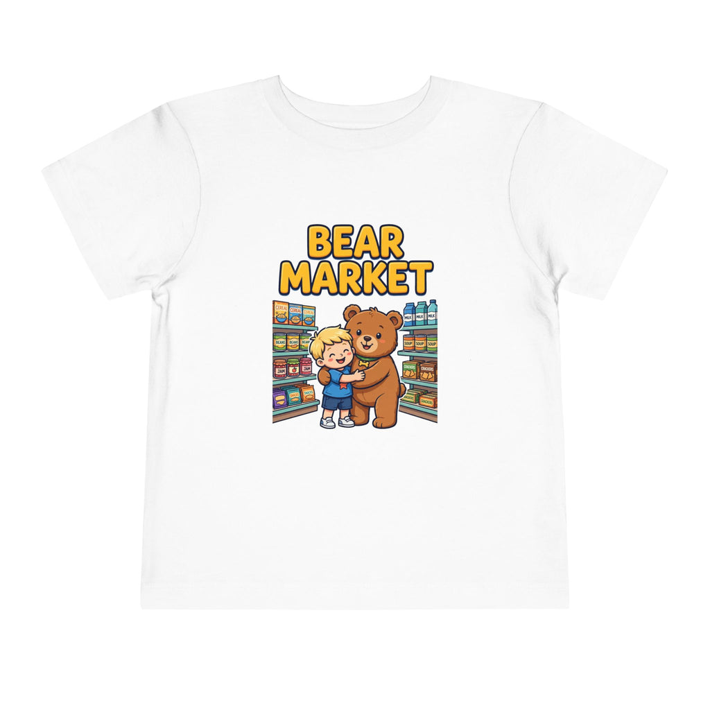 BEAR MARKET. Boys' Toddler Tee | Funny Finance Kids Clothing