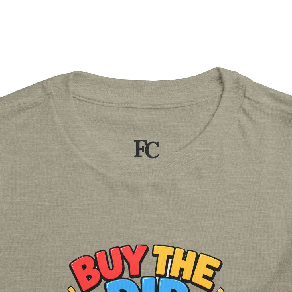 BUY THE DIP BEAR. Toddler Tee | Funny Finance Kids Clothing