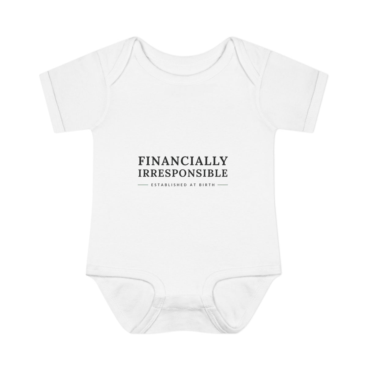 Financially Irresponsible Baby Bodysuit | Funny New Parent Gift