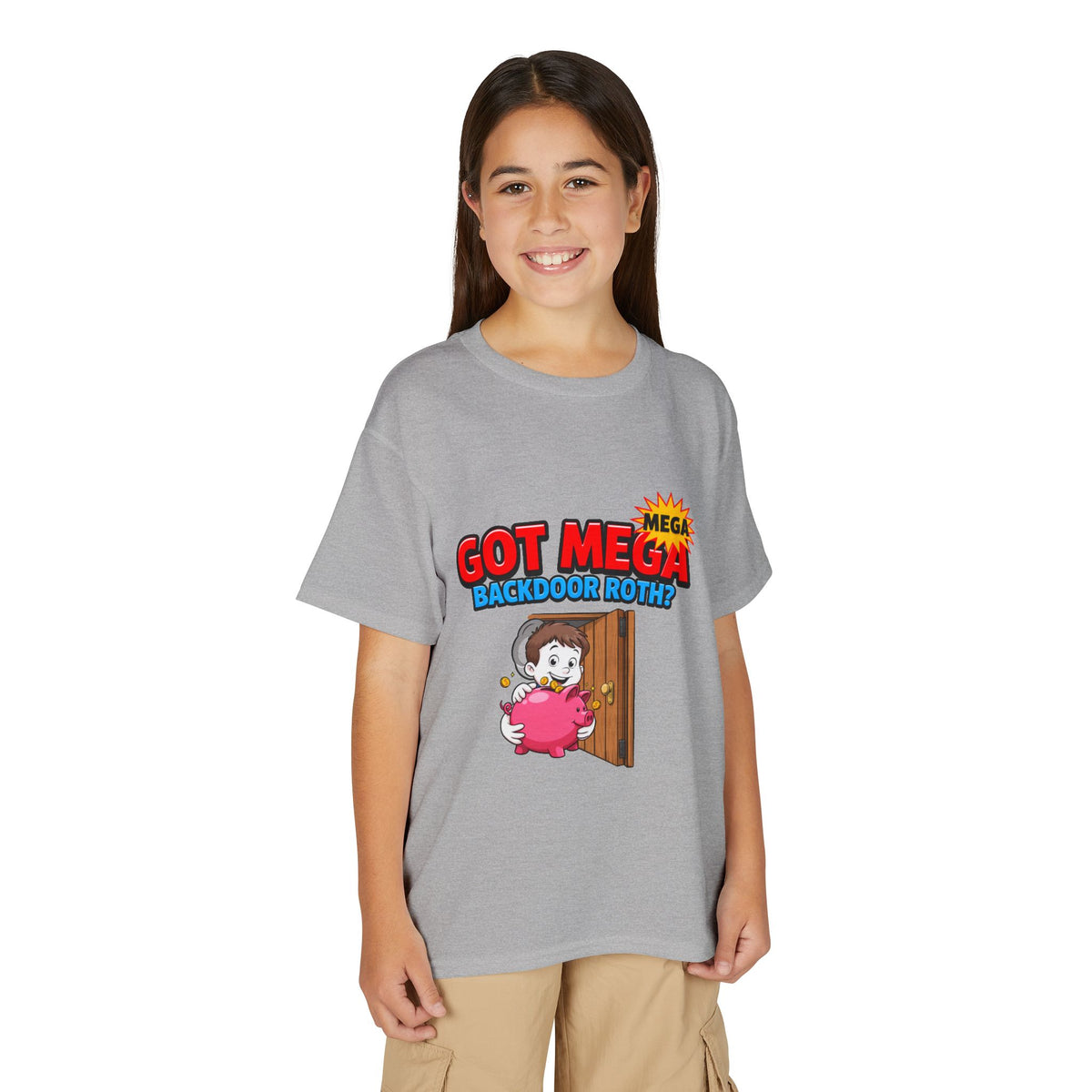 GOT MEGA BACKDOOR ROTH? Boys' Youth Tee | Funny Finance Kids Clothing
