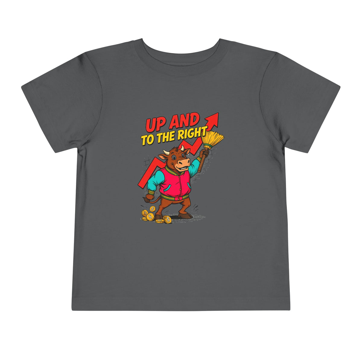 UP AND TO THE RIGHT. Toddler Tee | Funny Finance Kids Clothing