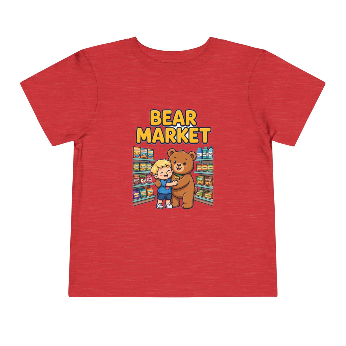 BEAR MARKET. Boys' Toddler Tee | Funny Finance Kids Clothing
