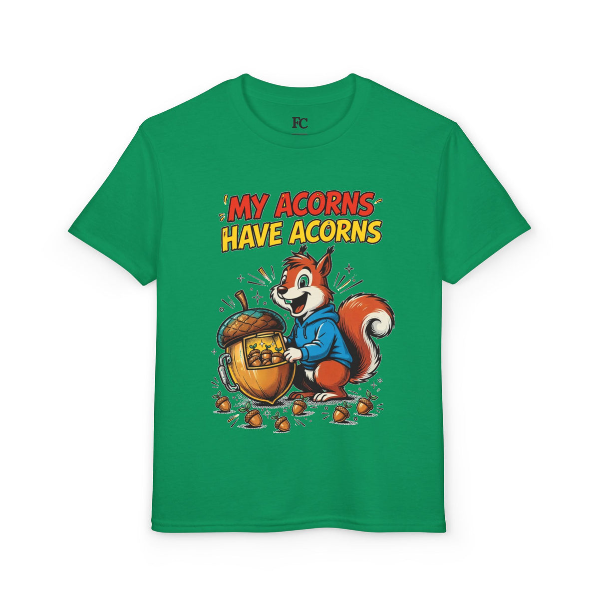 MY ACORNS HAVE ACORNS. Youth Tee | Funny Finance Kids Clothing
