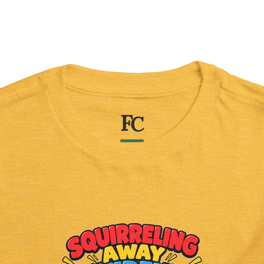 SQUIRRELING AWAY DIVIDENDS. Toddler Tee | Funny Finance Kids Clothing