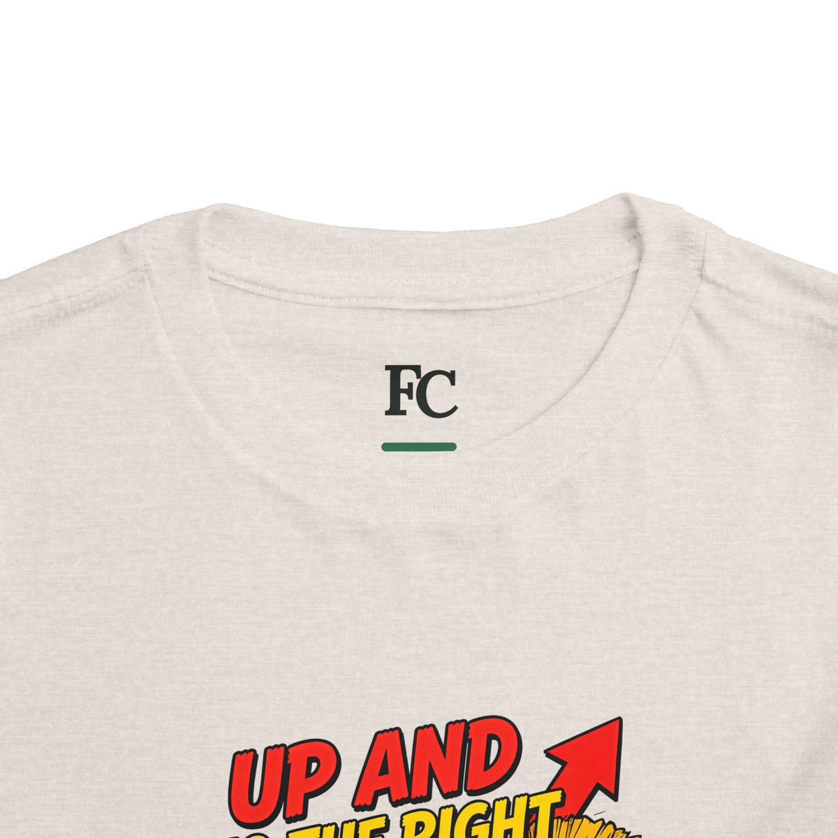 UP AND TO THE RIGHT. Toddler Tee | Funny Finance Kids Clothing