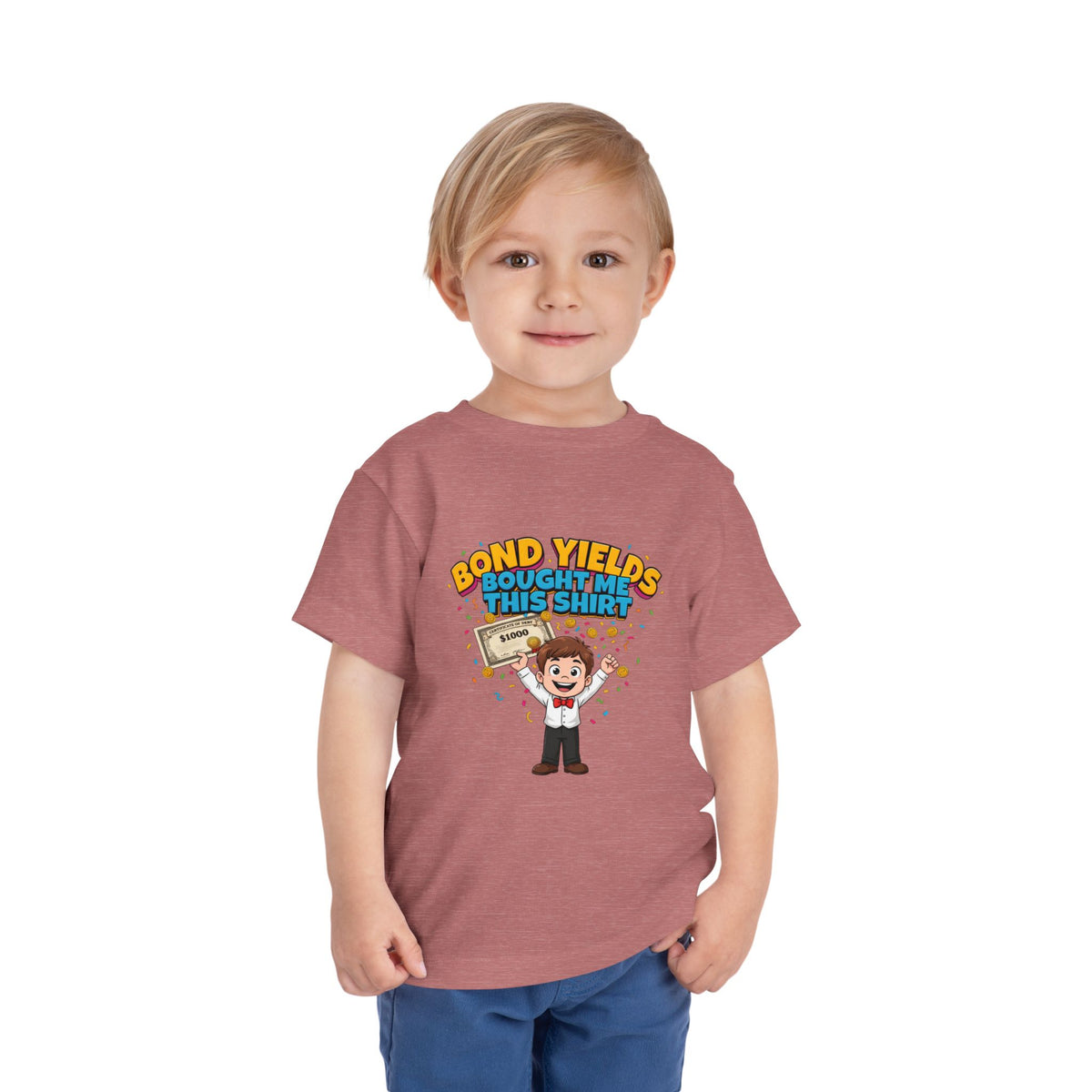 BOND YIELDS BOUGHT ME THIS SHIRT. Boys' Toddler Tee | Funny Finance Kids Clothing