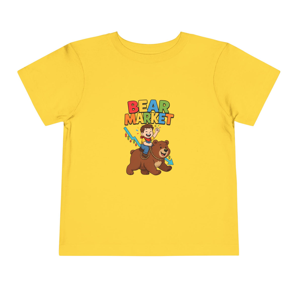 BEAR MARKET. Boys' Toddler Tee | Funny Finance Kids Clothing