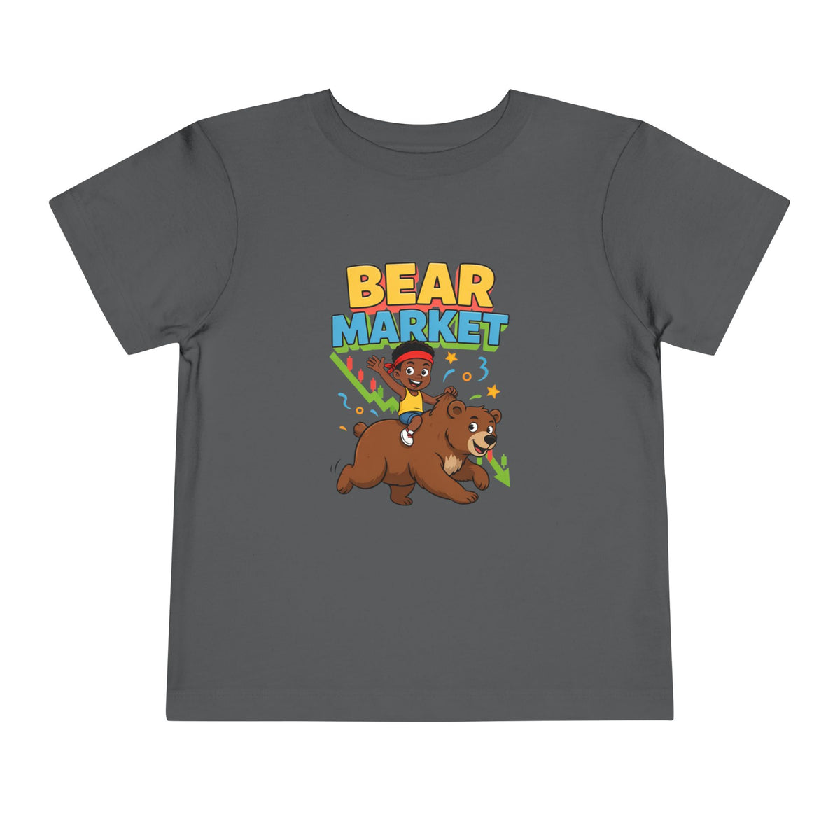 BEAR MARKET. Boys' Toddler Tee | Funny Finance Kids Clothing