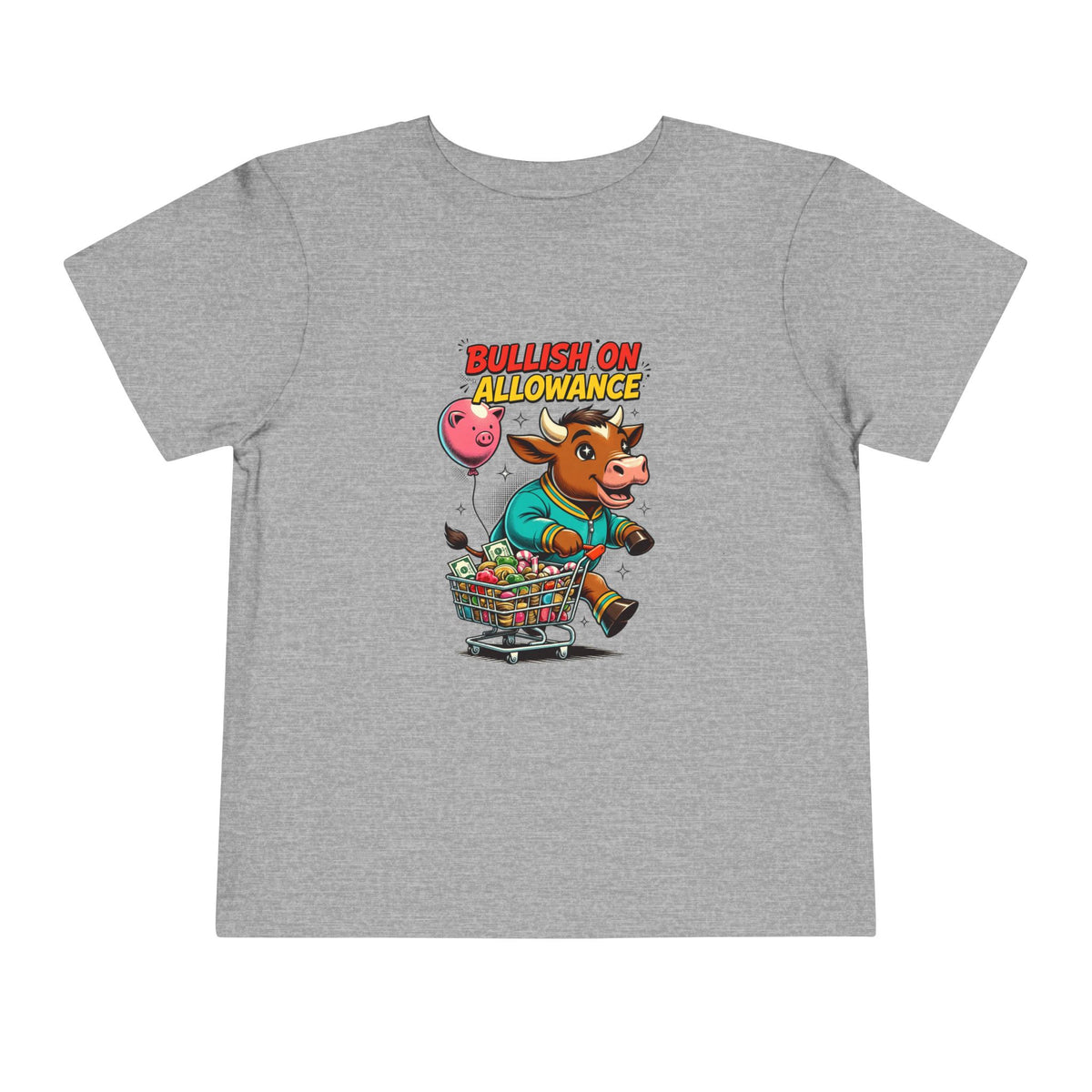 BULLISH ON ALLOWANCE. Toddler Tee | Funny Finance Kids Clothing
