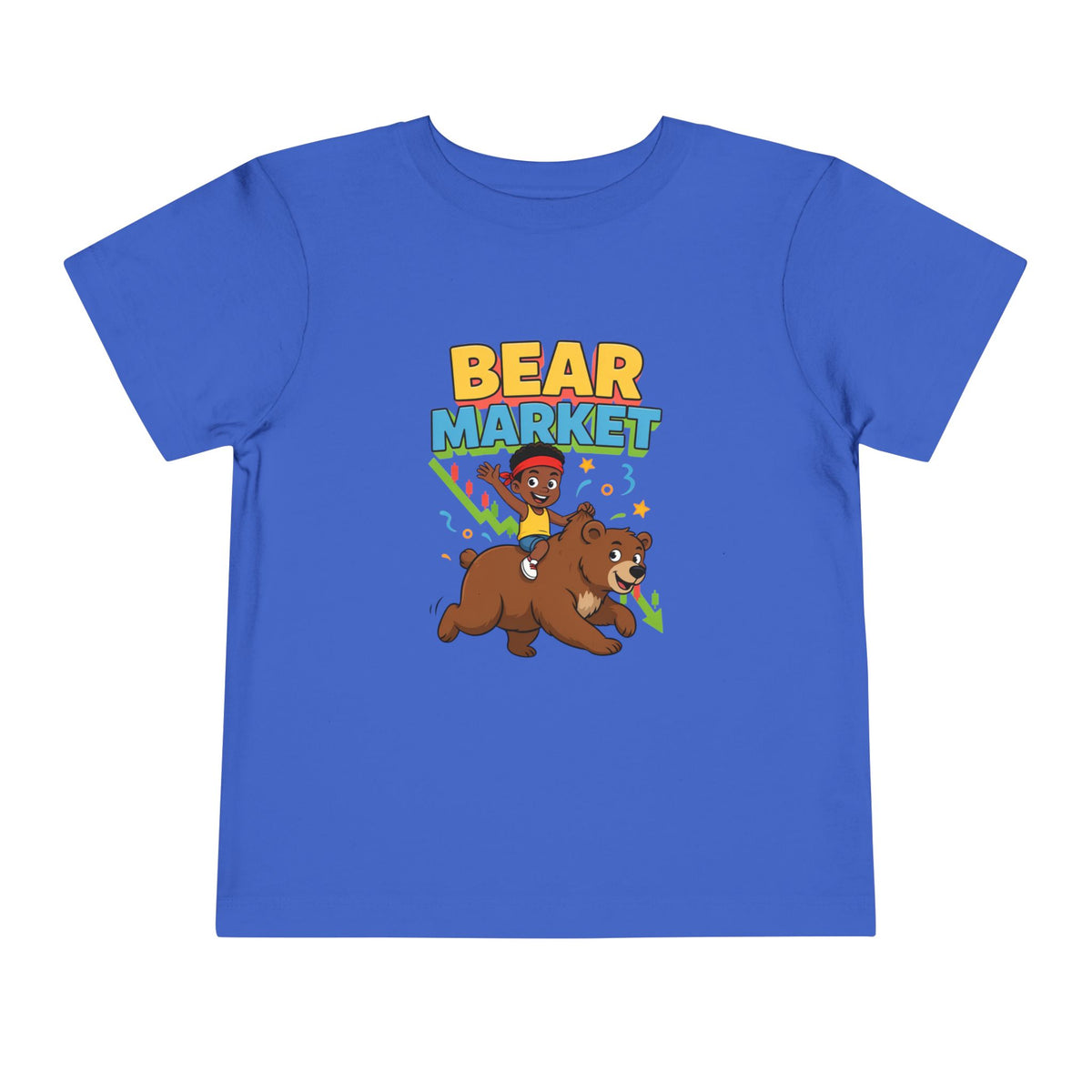 BEAR MARKET. Boys' Toddler Tee | Funny Finance Kids Clothing