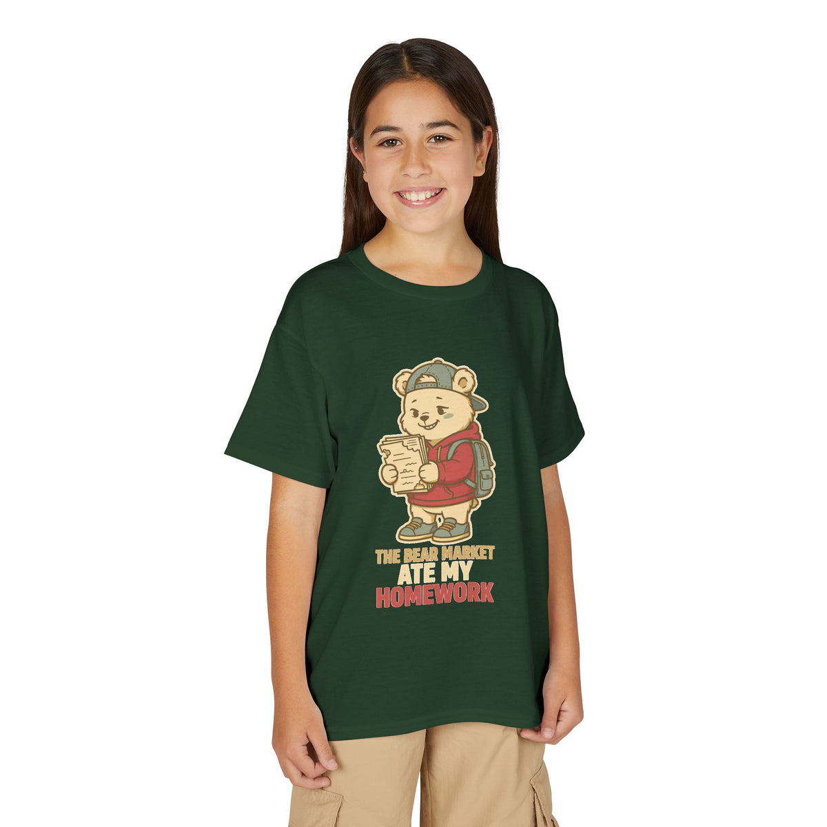 THE BEAR MARKET ATE MY HOMEWORK. Youth Tee