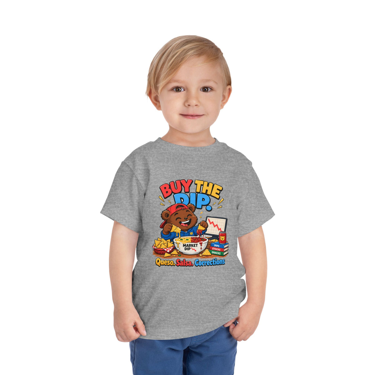 BUY THE DIP BEAR. Toddler Tee | Funny Finance Kids Clothing