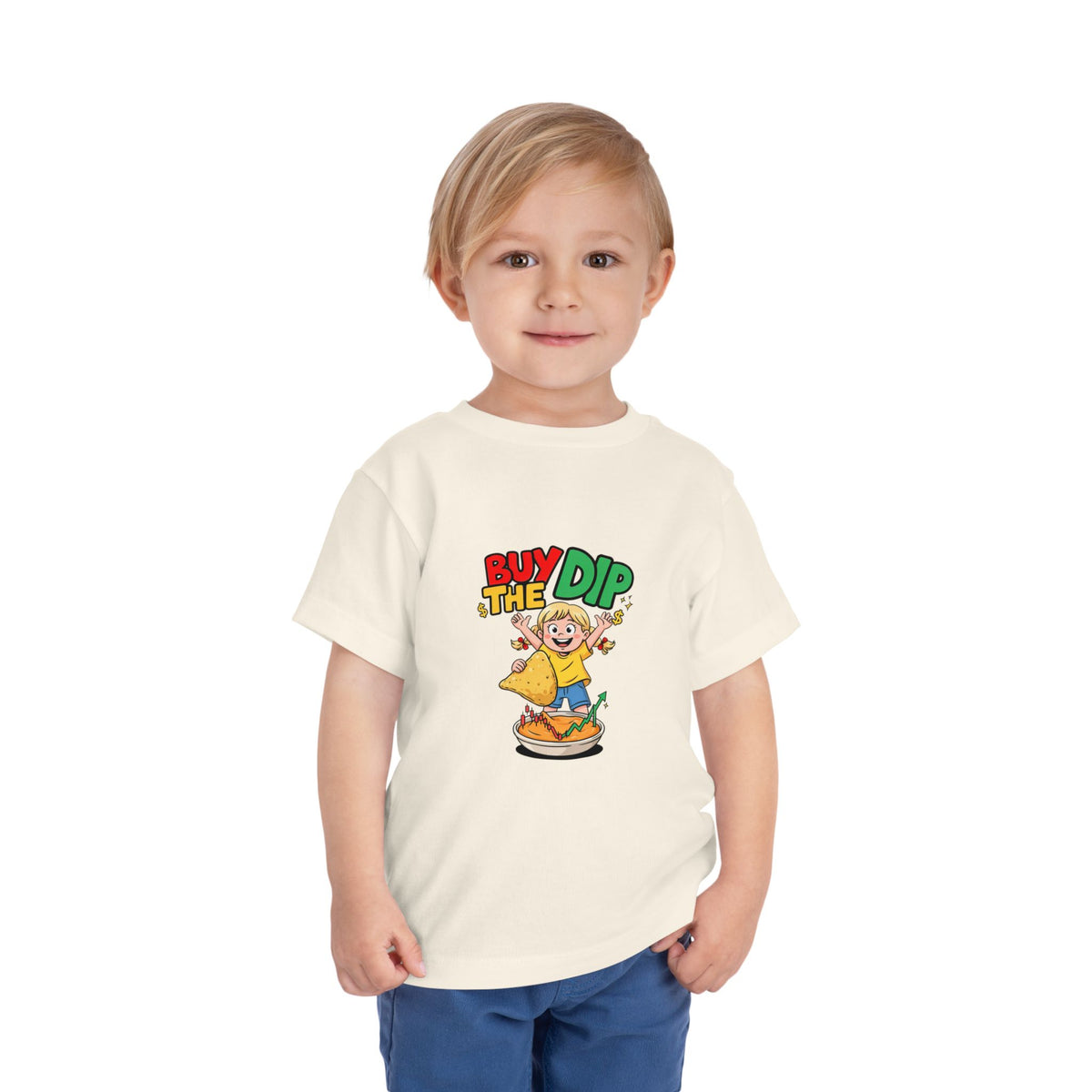 BUY THE DIP. Girls' Toddler Tee | Funny Finance Kids Clothing