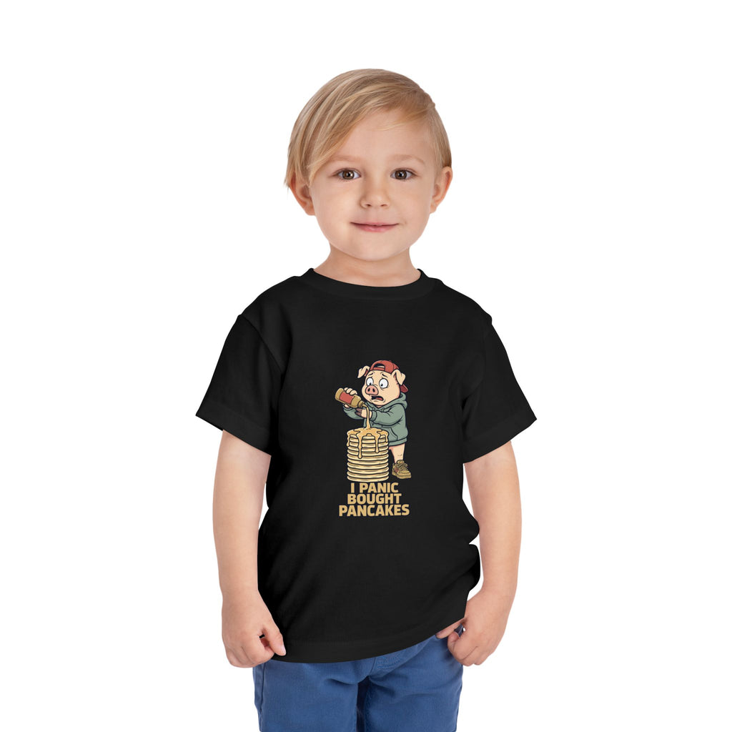 I PANIC BOUGHT PANCAKES. Toddler Tee