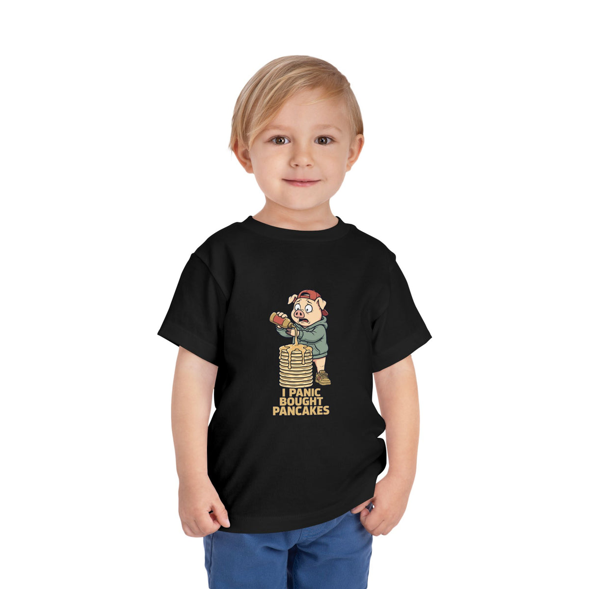 I PANIC BOUGHT PANCAKES. Toddler Tee