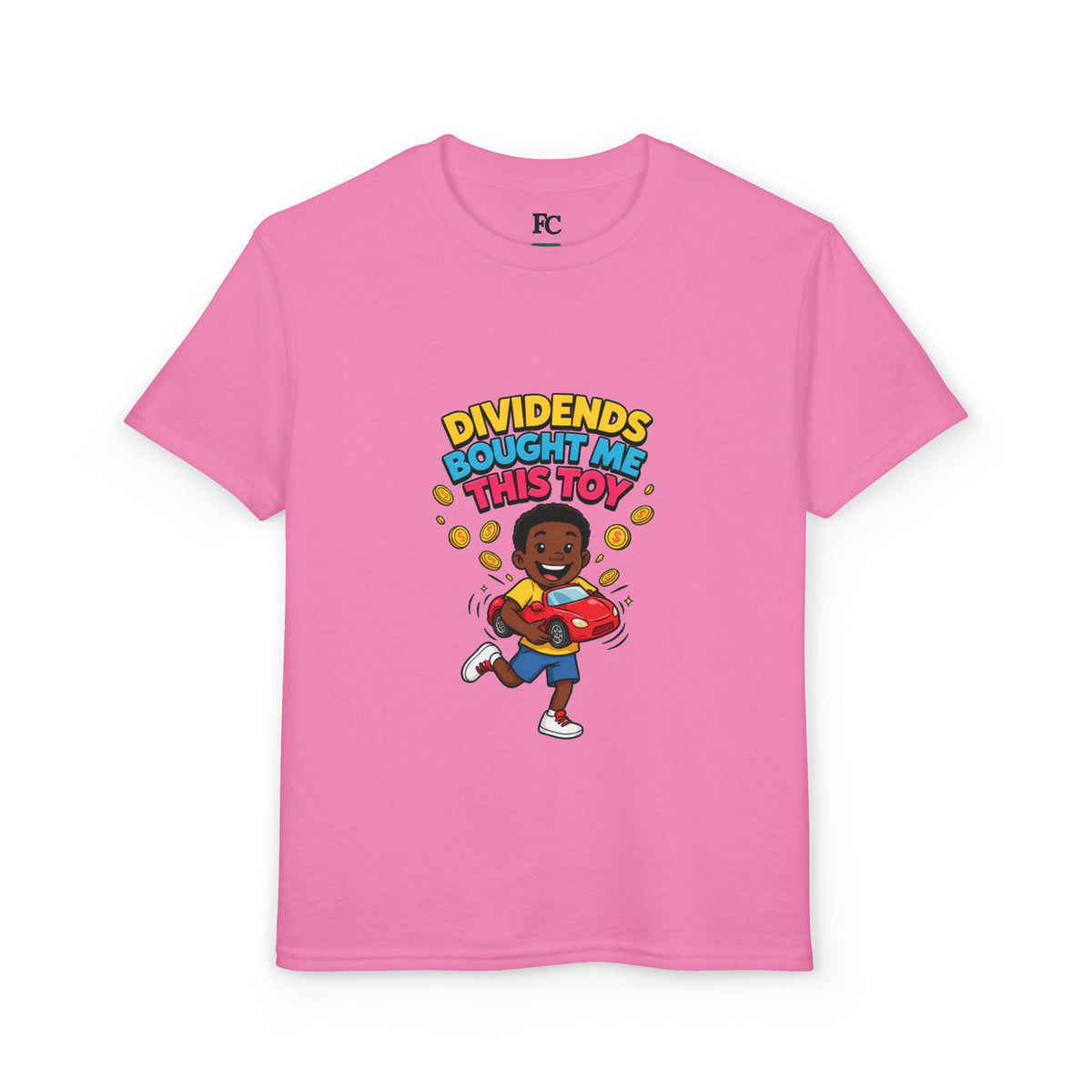 DIVIDENDS BOUGHT ME THIS TOY. Boys' Youth Tee | Funny Finance Kids Clothing