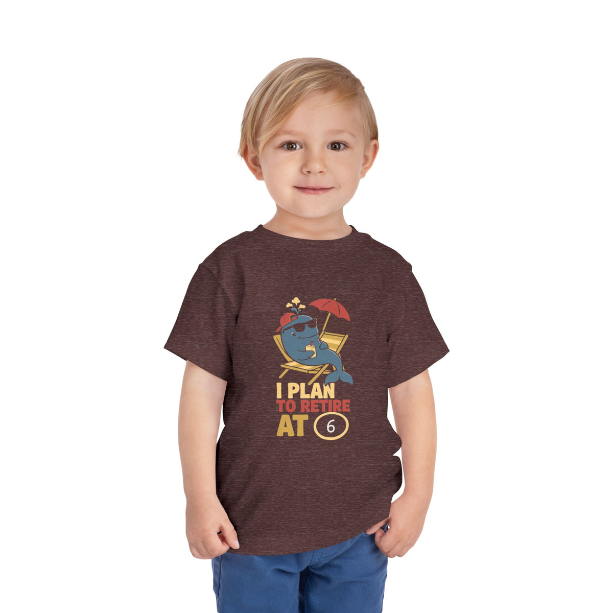 I PLAN TO RETIRE AT [AGE]. Toddler Tee | Personalized Funny Finance Kids Shirt