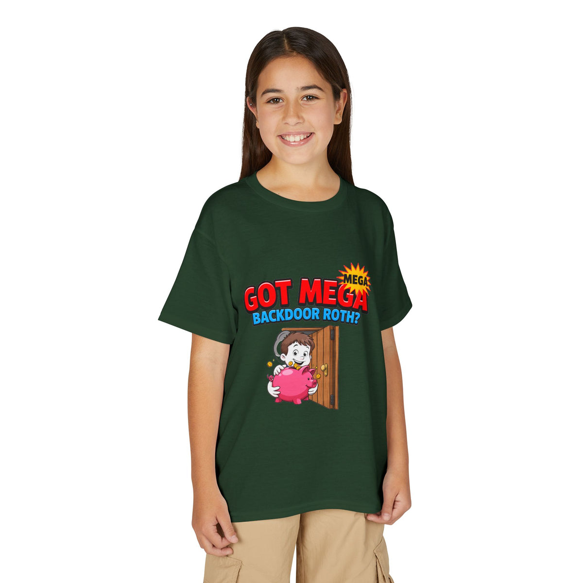 GOT MEGA BACKDOOR ROTH? Boys' Youth Tee | Funny Finance Kids Clothing