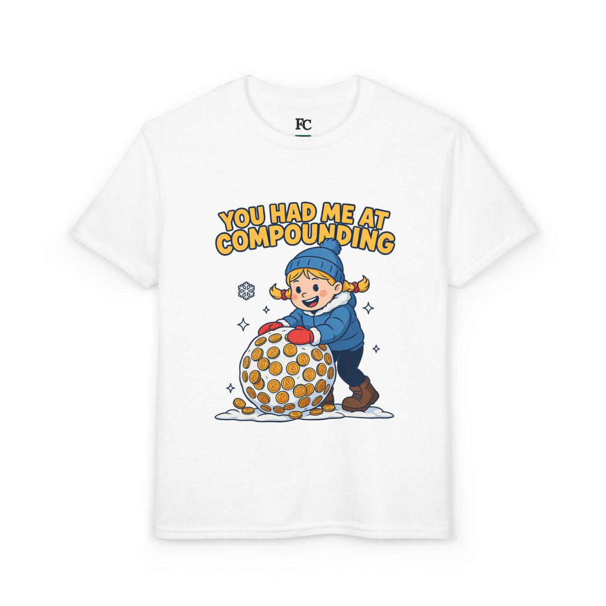 YOU HAD ME AT COMPOUNDING. Girls' Youth Tee | Funny Finance Kids Clothing