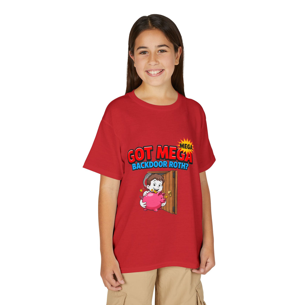 GOT MEGA BACKDOOR ROTH? Boys' Youth Tee | Funny Finance Kids Clothing