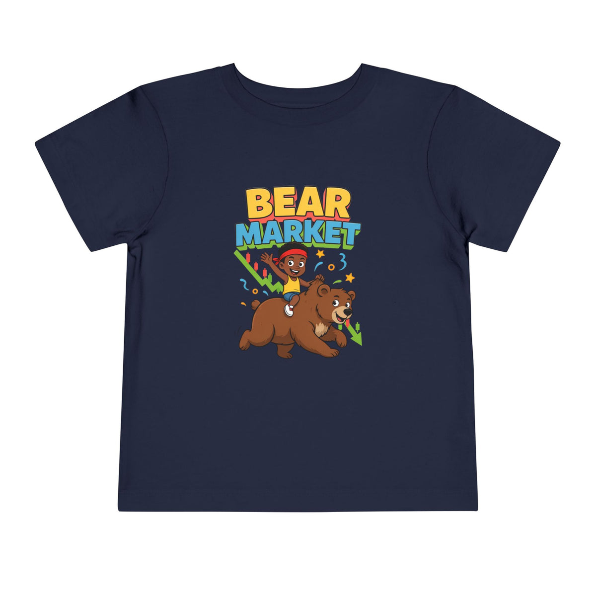 BEAR MARKET. Boys' Toddler Tee | Funny Finance Kids Clothing