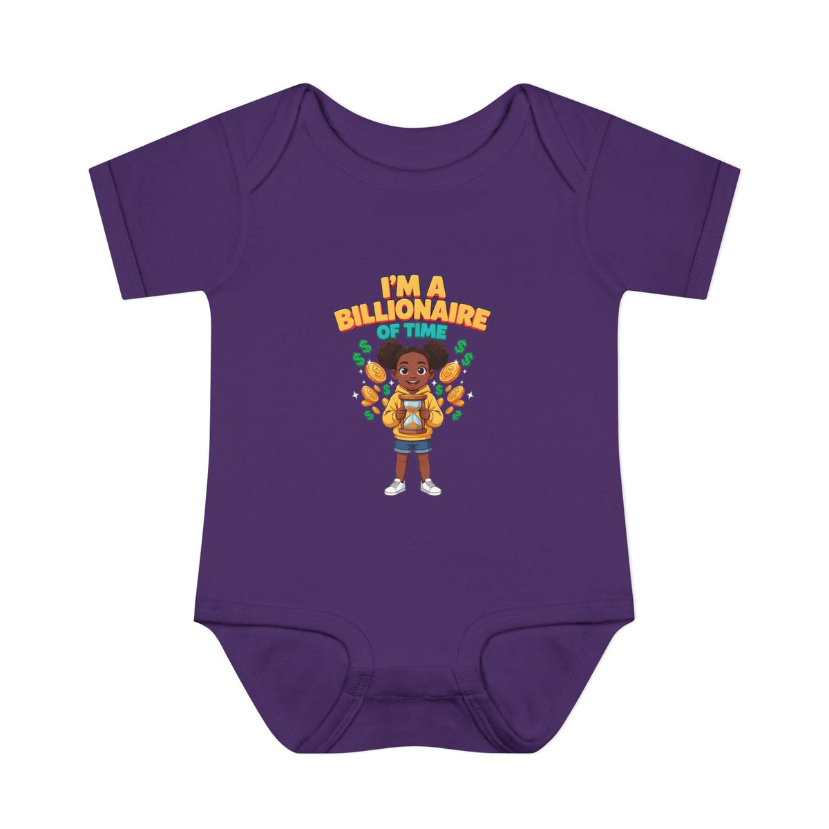 I'M A BILLIONAIRE OF TIME. Boys' Baby Bodysuit | Funny Finance Kids Clothing
