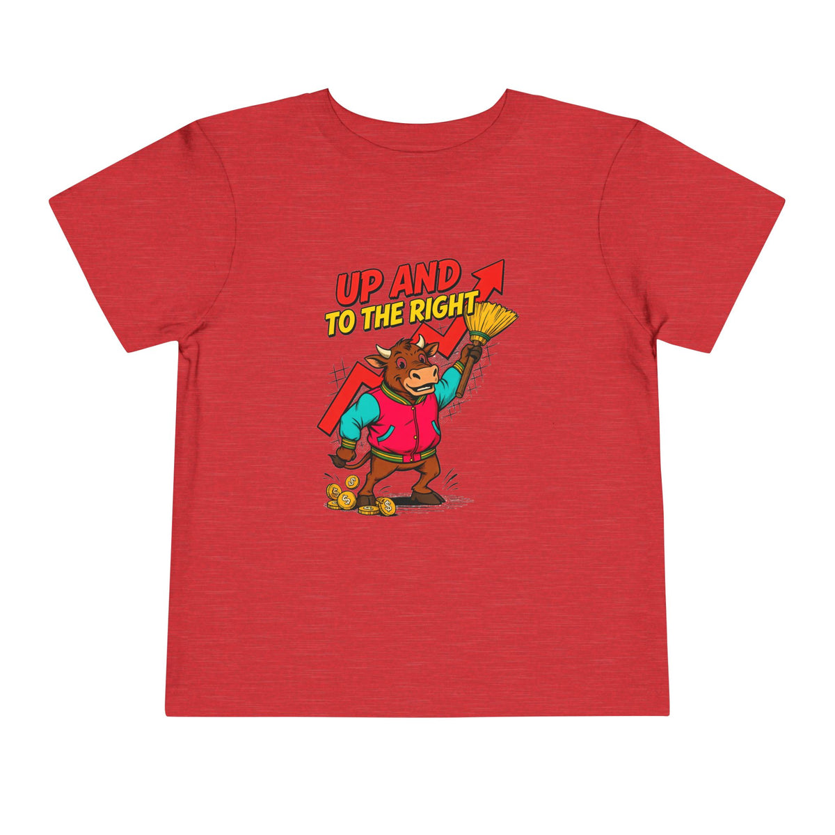 UP AND TO THE RIGHT. Toddler Tee | Funny Finance Kids Clothing