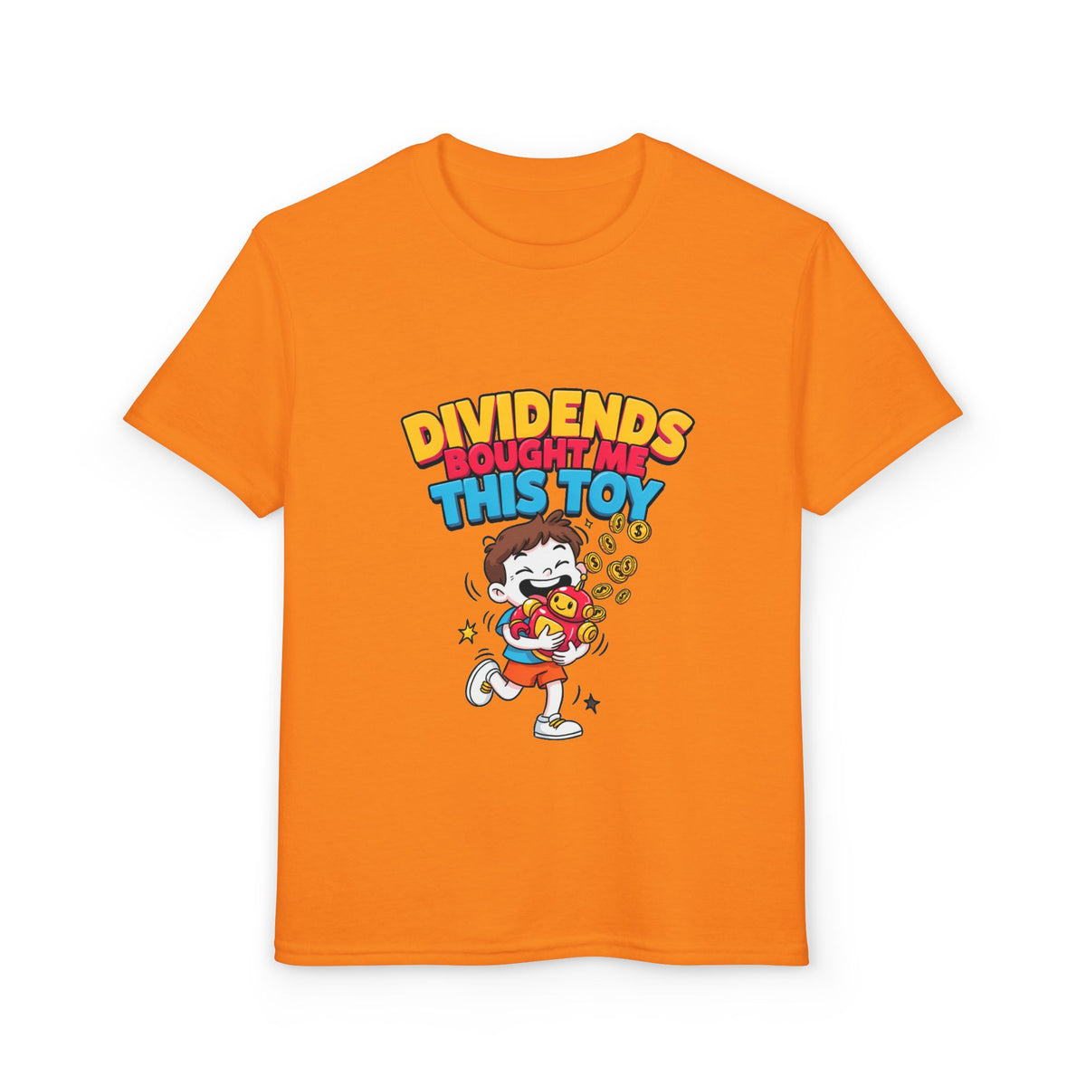 DIVIDENDS BOUGHT ME THIS TOY. Boys' Youth Tee | Funny Finance Kids Clothing