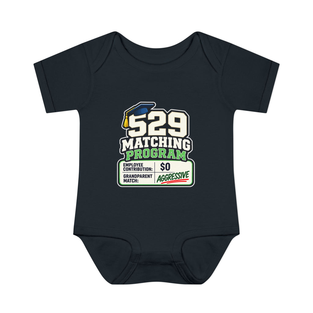 529 Matching Program: Grandparents Baby Bodysuit | Funny Finance Kids Clothing