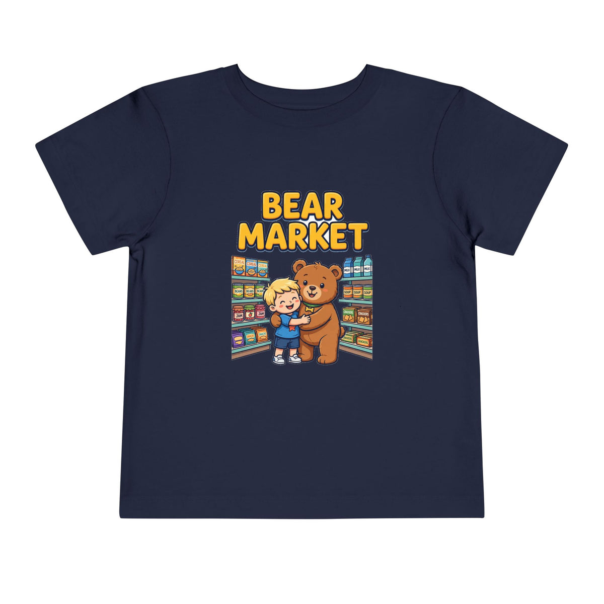 BEAR MARKET. Boys' Toddler Tee | Funny Finance Kids Clothing