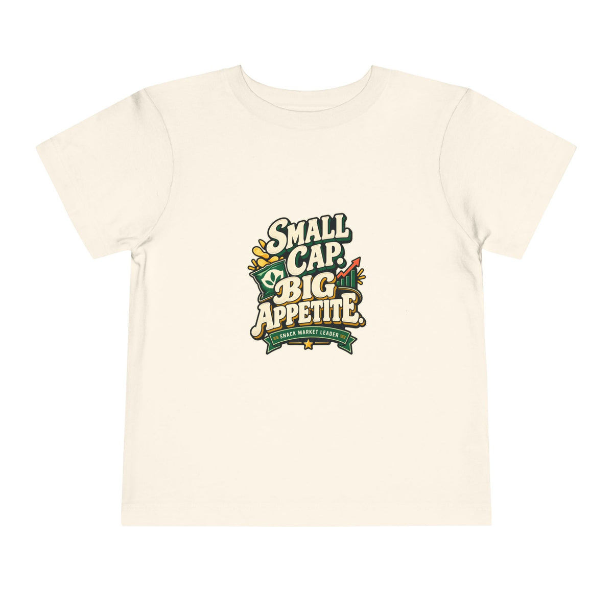 SMALL CAP. BIG APPETITE. Toddler Tee | Funny Finance Kids Clothing