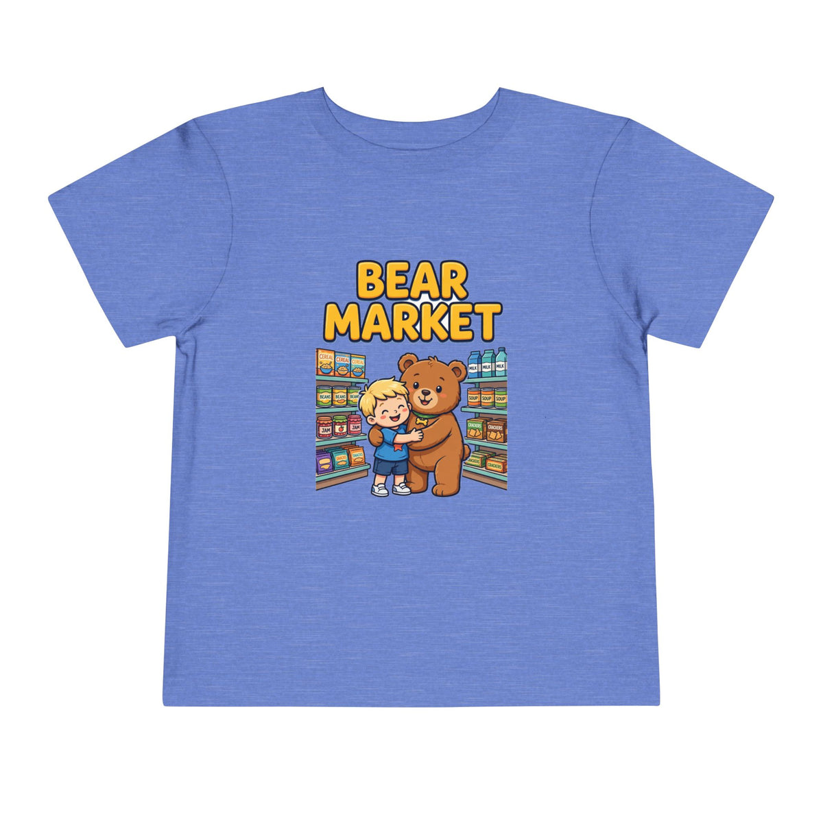 BEAR MARKET. Boys' Toddler Tee | Funny Finance Kids Clothing